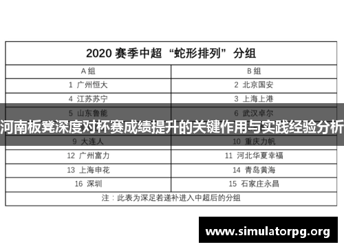 河南板凳深度对杯赛成绩提升的关键作用与实践经验分析
